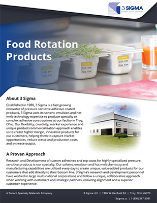 3 Sigma Food Rotation Brochure 