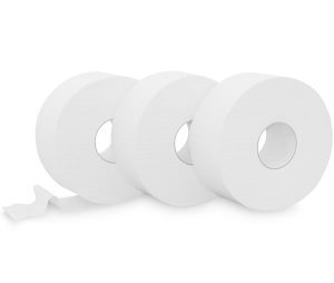 3 rolls of white single-sided-tape