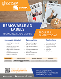 3 Sigma Removable Ad Label (News Note)