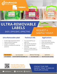 3 Sigma Ultra Removable Labels